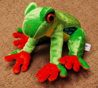 Rainforest Tree Frog Plush Made For Abc Bakers,  Vivid Colors,
