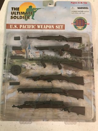 Rare 1:6 Ultimate Soldier Wwii Us Pacific Weapon Set For 12 "