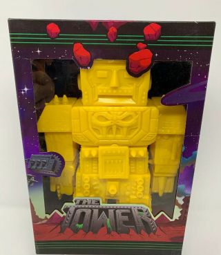 Violence Toy The Tower Sofubi Vinyl Figure Unpainted Yellow Blank Robot