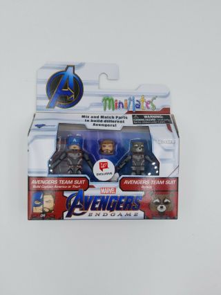 Marvel Minimates Figure Set - Avengers Team Suit - Captain And Rocket Walgreens