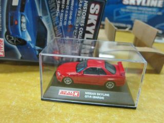 Real - X - Scale 1/72 - Nissan Skyline Gt - R Bnr34 - Red - Mini Toy Car