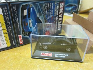 Real - X - Scale 1/72 - Nissan Skyline Gt - R Bnr34 - Black - Mini Toy Car