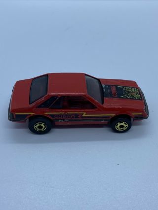 Vintage Hot Wheels The Hot Ones 1979 Mustang Turbo Cobra Red 2