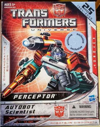 Transformers Universe 25 Year Commemorative Edition G1 Perceptor Tru Exclusive