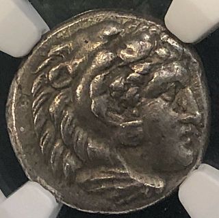 Alexander The Great Lifetime Issue Sardes Ancient Greek Silver Drachm Ngc Ch Vf