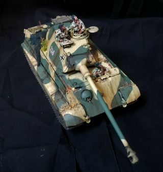 Pro Built By Award Winning Modeler 1/35 King Tiger Porche Turret With Crew
