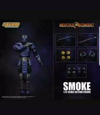 Mortal Kombat Cyber Ninja Smoke Storm Collectibles 2019 Nycc Exclusive In Hand
