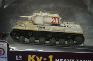 Wwii Model Kv - 1 Russian Heavy Tank 1:72 By Ground Armor In Display Box
