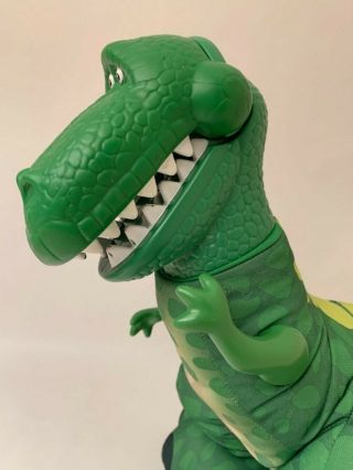 Toy Story Large Rex Dinosaur Plush 14” Squeaky Roar Fisher Price 2009 Euc