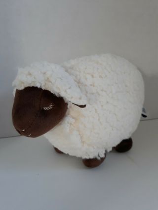 Bath & Body White And Brown Sheep Plush Stuffed Animal 8 "