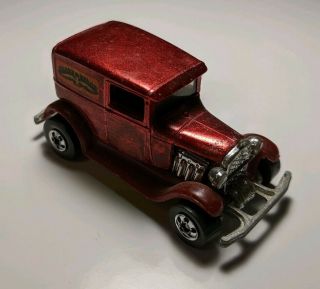 Vintage Hot Wheels A Ok Delivery Red Early Times 1/64 Diecast Ford Model A