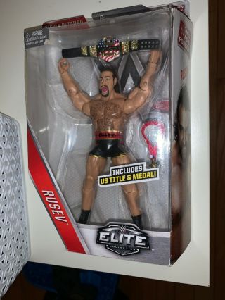 Wwe Rusev Elite Then Now Forever/first Time In The Line Figure/series 47