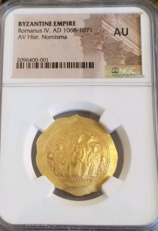 Byzantine Empire Romanus Iv Diogenes Gold Coin Ngc Au Ancient