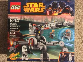 Lego Star Wars Republic Av - 7 Anti - Vehicle Cannon (75045) Retired / Rare -