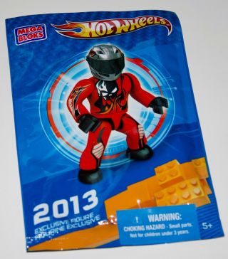 Hot Wheels Mega Blocks Sdcc Comic Con 2013 Exclusive Ride - On Figure