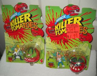 9112 Attack Of The Killer Tomatoes Mattel 2 Figures & Applause 3 Figures