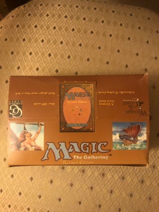 Mtg Empty Revised Booster Box - Magic The Gathering