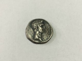 Ancient Roman Augustus Silver Denarius §8