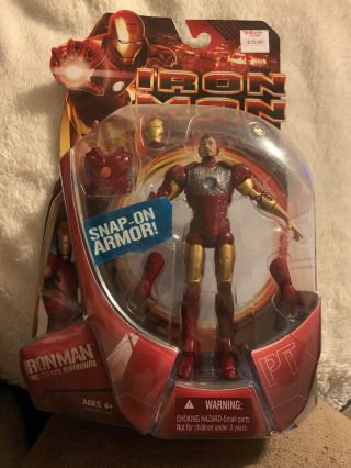 2008 Hasbro Marvel Legends Movie Iron Man Prototype 6 " Inch Figure Moc Stark Rbj