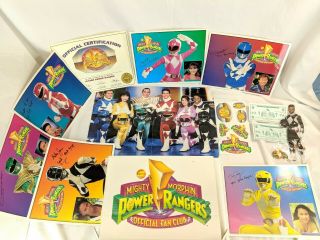 Vintage 1994 Mighty Morphin Power Rangers Official Fan Club Box Incomplete