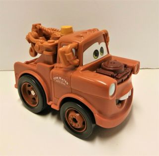 Disney Pixar Cars Mater Shake N Go Tom Mater Tow Truck Fisher Price