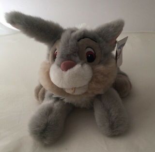 Nwt Disney Bambi Thumper Plush Bunny Rabbit Laying Down Soft Stuffed Animal