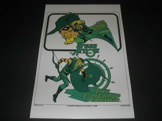Dc Comics Green Arrow The Emerald Archer Poster Pin Up
