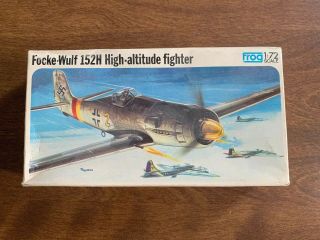 Vintage Frog 1/72 Focke Wulf Ta 152h High Altitude Fighter Airplane Model Kit