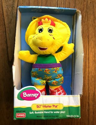 Bj Vintage Playskool Barney & Friends Water Pals Plush Dinosaur Doll Nib