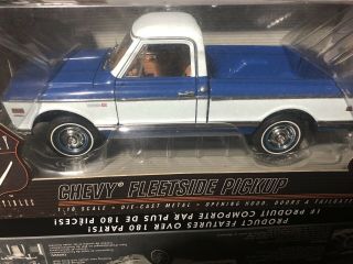 Highway 61 Hwy - 18011 1:18 1970 Chevrolet C - 10 Truck Blue White