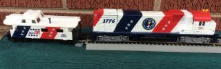 Mantua/tyco American Freedom 1776 Locomotive 4301 Ho Scale Alco 430 & Caboose