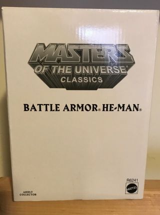 Motu Classics - Battle Armor He - Man Still In Mailer