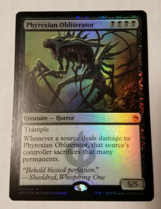 Mtg Phyrexian Obliterator Foil Masters 25 Nm
