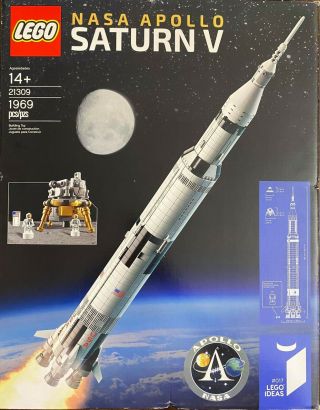 Lego Ideas Nasa Apollo Saturn V 21309 Space Model Rocket For Kids And Adults