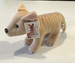 Tasmanian Tiger Thylacine Stuffed Plush Toy With Tag Cute