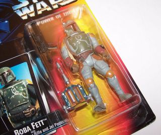 Vintage 1995 Star Wars Power Of The Force Boba Fett Action Figure - Potf