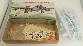 Vintage Mpc 1/72 Heinkel He - 177 Grief Ww2 German Bomber Kit Mib