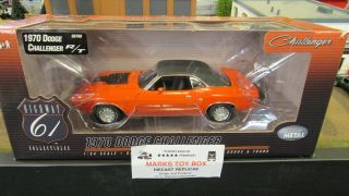 Dcp 1:24 Hwy 61 50768 Orange 70 1970 Dodge Challenger 426 Hemi Rt R/t /cl