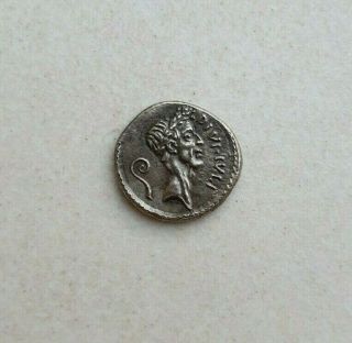 Rome Ancient Silver Denarius Julius Caesar Ar 40 Bc.