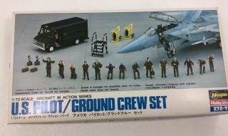 Us Pilot - Ground Crew Set 1/72 Hasegawa Model Kit X72 - 7