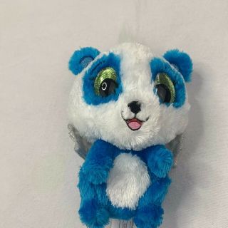 Spin Master Hatchimals 6 " Blue White Panda Bear Wings Sparkly Plush Stuffed Toy