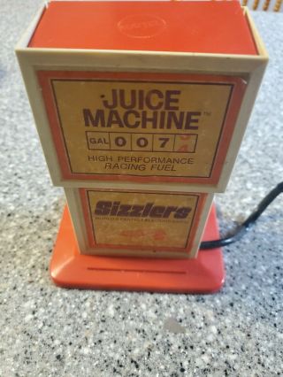 Vintage Mattel Hot Wheels Sizzlers Juice Machine Gas Pump For Toy Cars Usa 1969