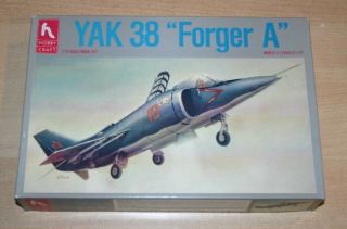 40 - 1384 Hobbycraft 1/72nd Scale Yakovlev Yak 38 " Forger A " Plastic Model Kit