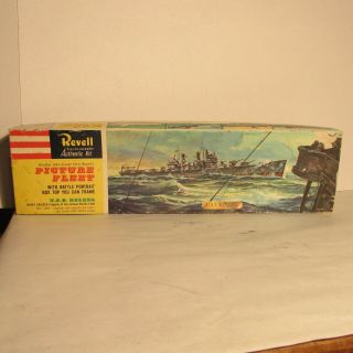 Uss Helena Revell Picture Fleet Box,  Instructions,  Decals,  1959