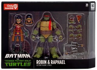 Robin and Raphael 2 pack TMNT Batman v Teenage Mutant Ninja Turtles figures 2019 2
