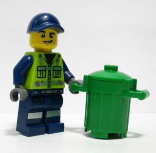 Garbage Man Dan Trash Can 70805 Movie Lego Minifigure Mini Figure