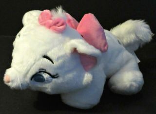 Disney Store Exclusive Aristocats Marie Cat 10 " Laying Plush Stuffed Animal Toy