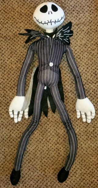 Disney Nightmare Before Christmas Jack Skeleton 24 - Inch Stuffed Bendable Toy