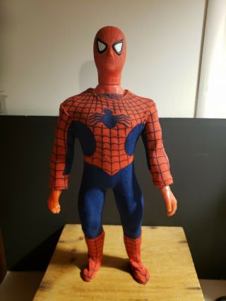 Vintage 1970s 1978 Mego Large 12 " Spider - Man Wgsh Action Figure Toy Doll