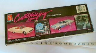 1/25 VINTAGE 1987 AMT MODEL CAR KIT 1966 FORD THUNDERBIRD CUSTOMIZING SERIES 3